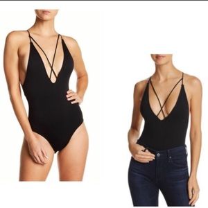 Sam Edelman Black Sexy Bodysuit